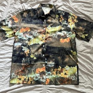 Floral button up